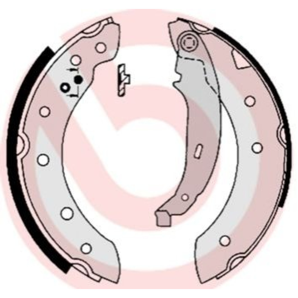 Тормозные колодки барабаны BREMBO s61520