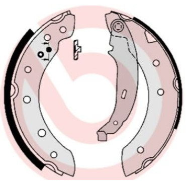 Тормозные колодки барабаны BREMBO s61520