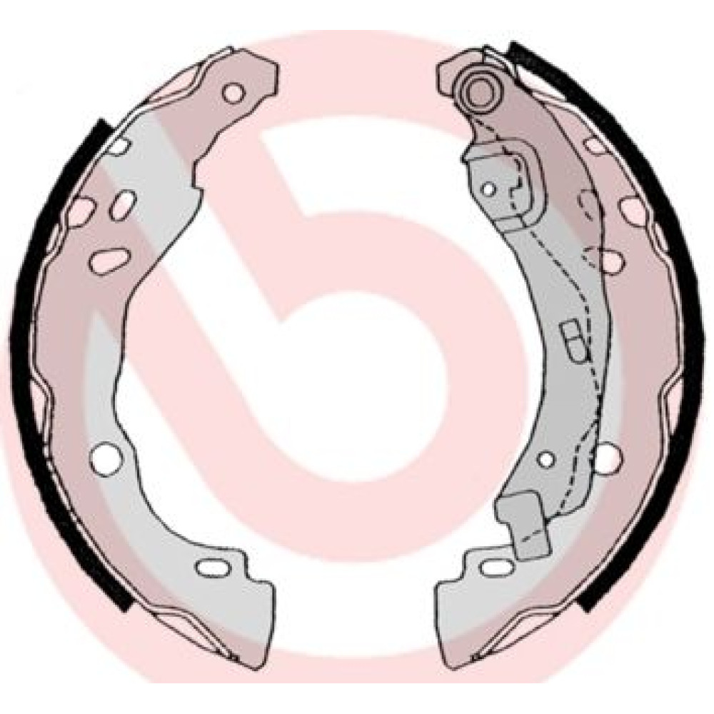 Тормозные колодки барабаны BREMBO s68525