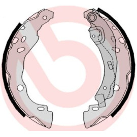 Тормозные колодки барабаны BREMBO s68525