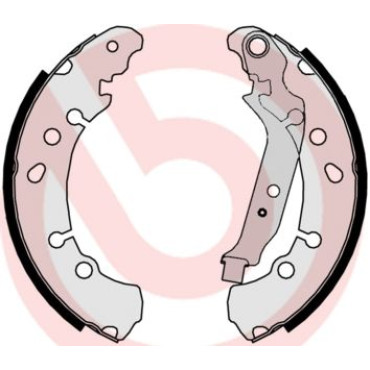Гальмівні колодки барабані BREMBO s83513