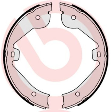 Тормозные колодки барабанные BREMBO s85536