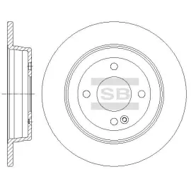 Диск гальмівний Sangsin sd1087