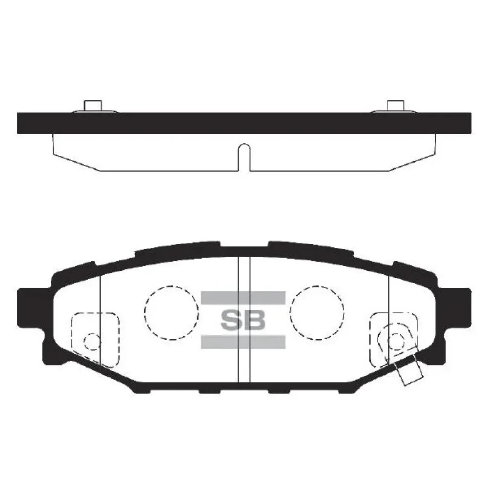 Комплект гальмівних колодок Sangsin sp2118