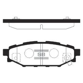 Комплект гальмівних колодок Sangsin sp2118