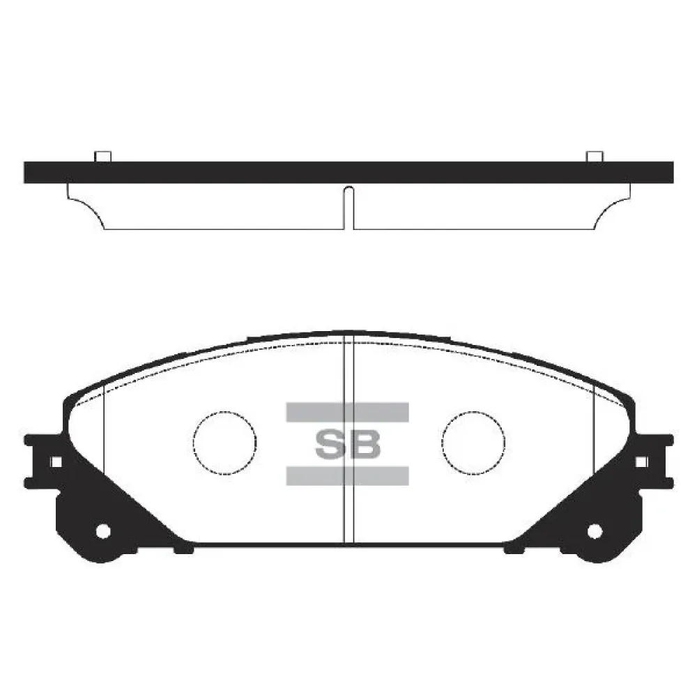 Комплект гальмівних колодок Sangsin sp2137