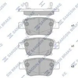 Комплект гальмівних колодок Sangsin sp2184
