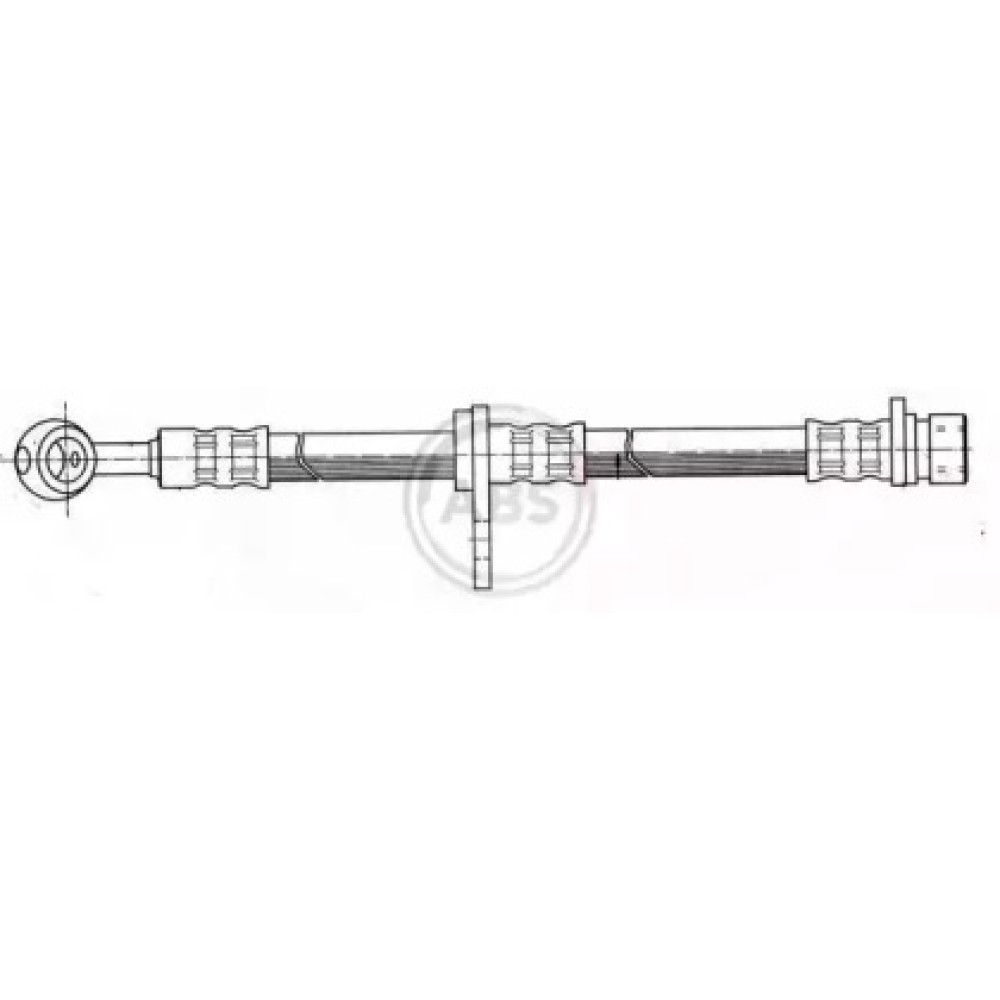 Шланг гальмівний ПЕРЕДН ЛЕВЫЙ HONDA LOGO (GA) 03/99-03/02 ABS sl5546