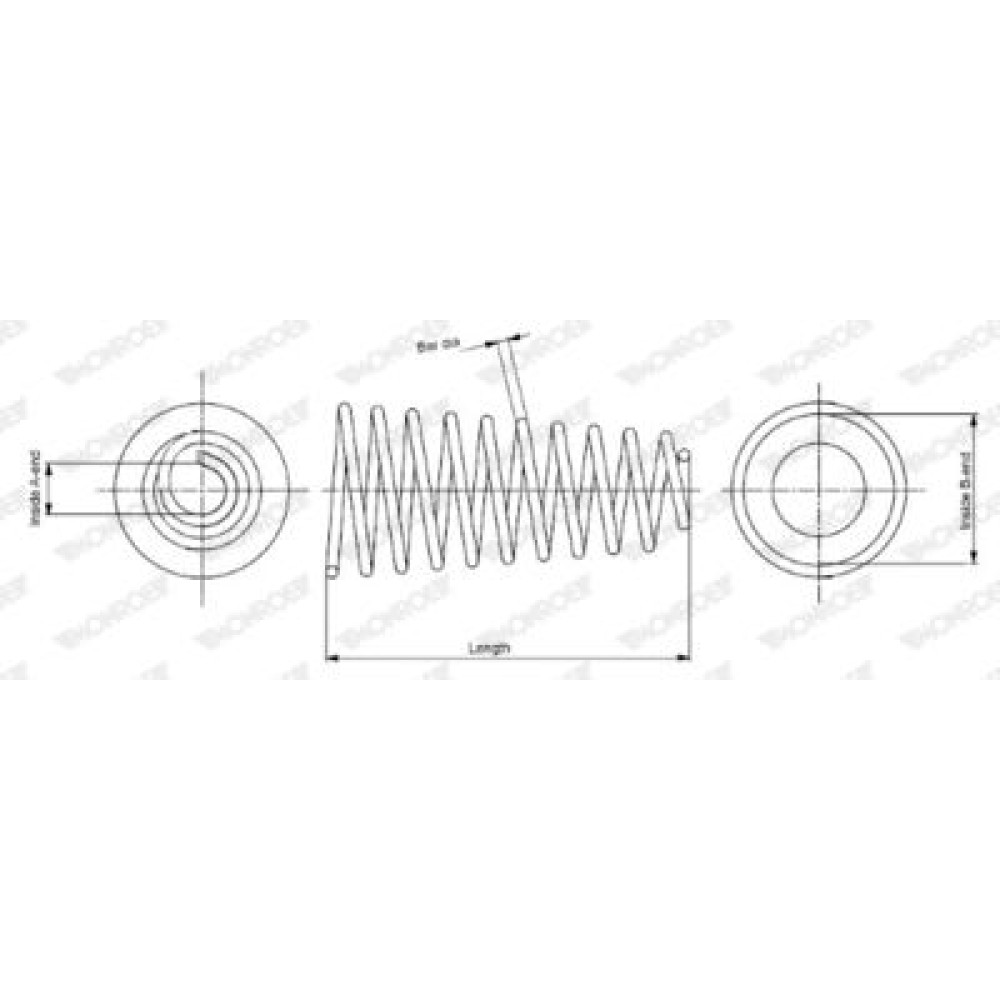 Пружина подвески MONROE sp2406