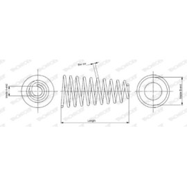 Пружина подвески MONROE sp2406