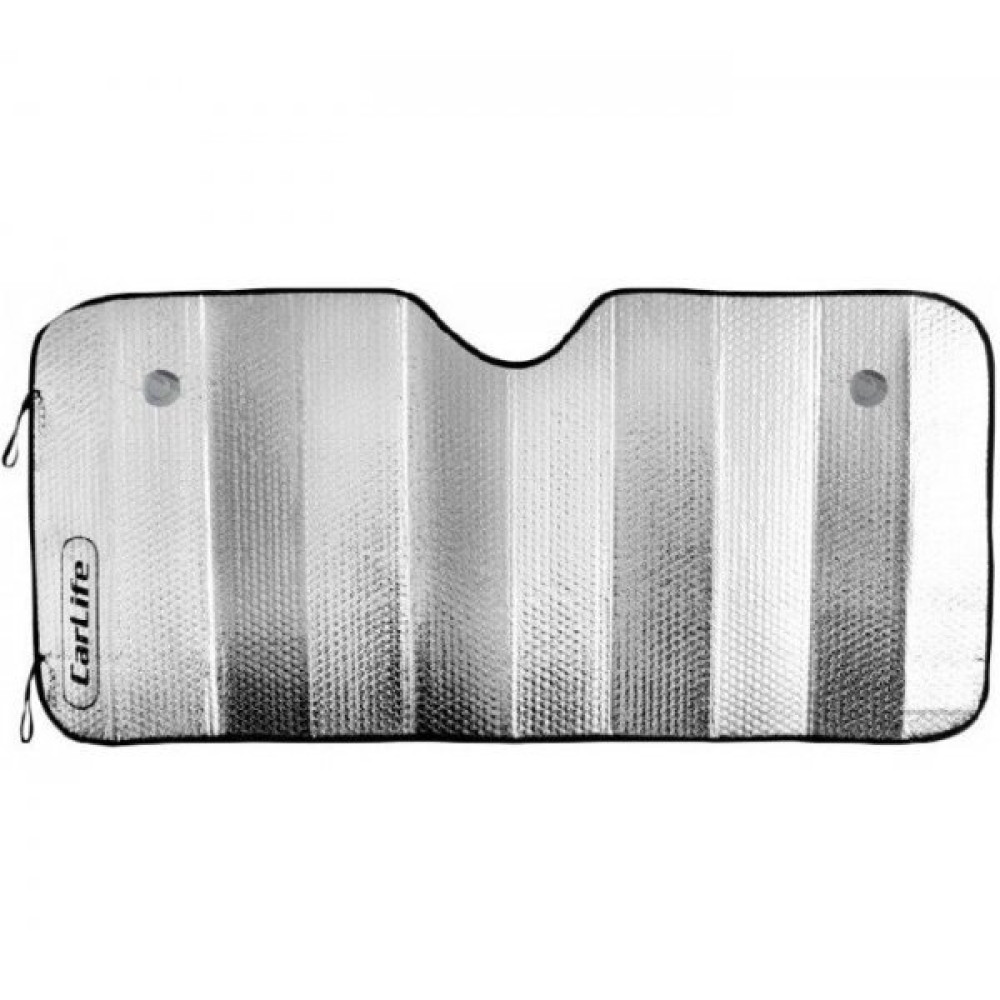 Шторка солнцезащитная, лобовая 130х60 см CARLIFE ss130