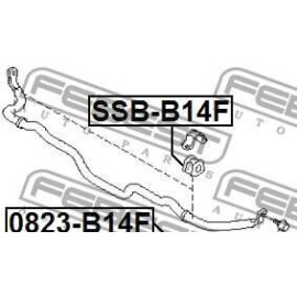 Втулка переднего стабилизатора Febest ssbb14f