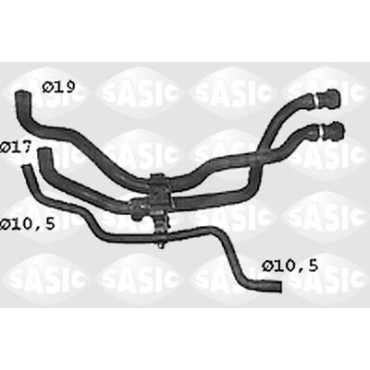 Шланг радиатора SASIC swh4308