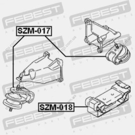 Подушка двигуна задня Febest szm018