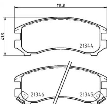 Тормозные колодки Pagid t0014