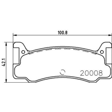Тормозные колодки Pagid t0025
