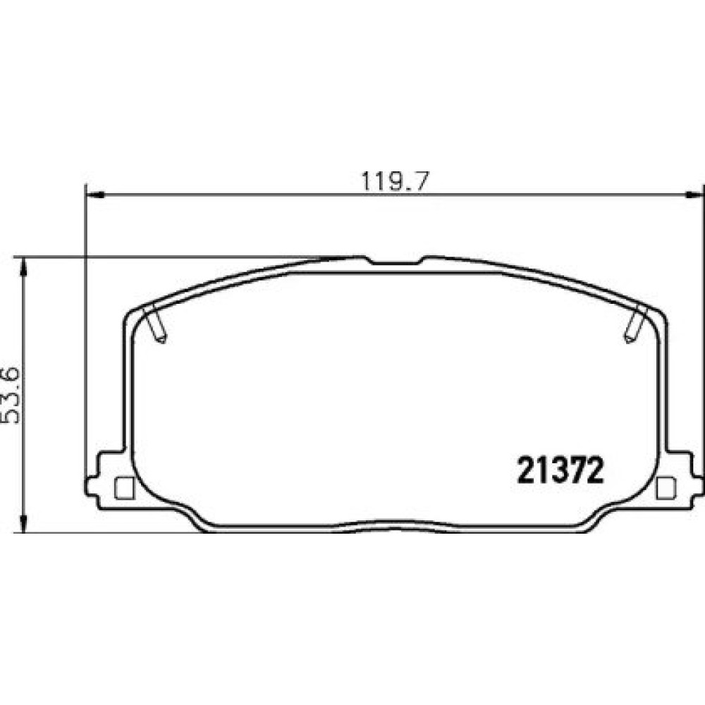 Гальмові колодки Pagid t0042
