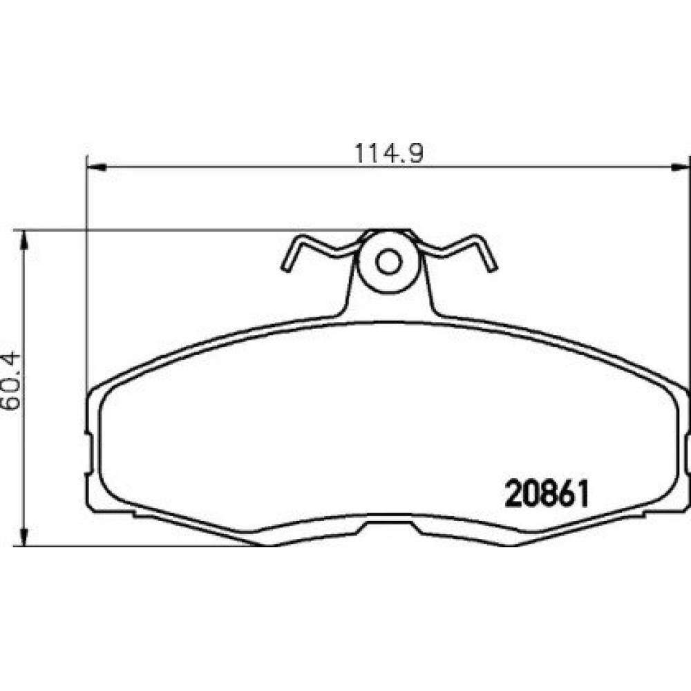 Гальмові колодки Pagid t0213