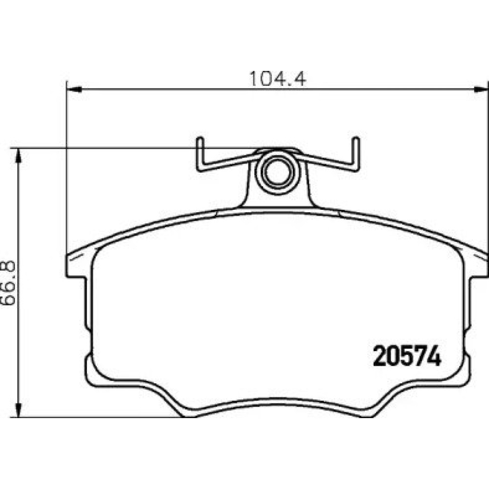 Тормозные колодки дисковые Pagid t0291