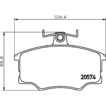 Тормозные колодки дисковые Pagid t0291