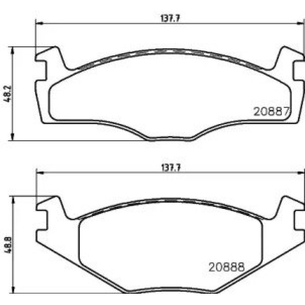Тормозные колодки Pagid t0351