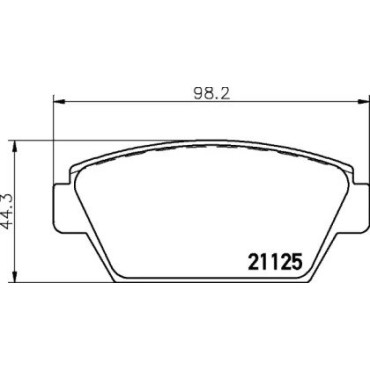 Гальмові колодки Pagid t0360