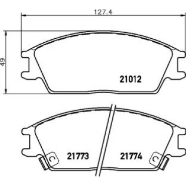 Тормозные колодки Pagid t0366