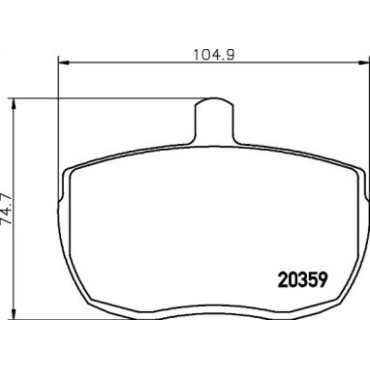 Гальмові колодки Pagid t0381