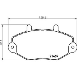 Тормозные колодки Pagid t0390