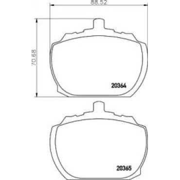 Тормозные колодки Pagid t0571