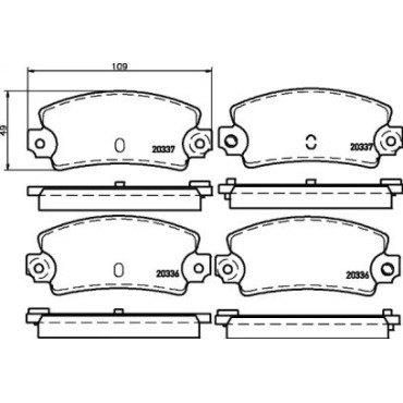 Тормозные колодки Pagid t0628