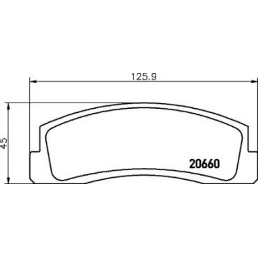Гальмові колодки Pagid t0825