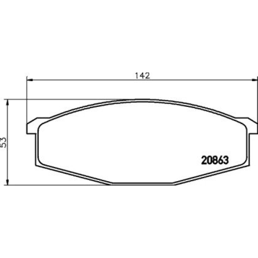 Тормозные колодки Pagid t0859