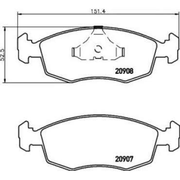 Гальмові колодки Pagid t1005