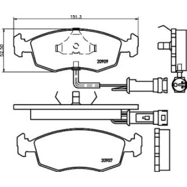 Гальмові колодки Pagid t1006