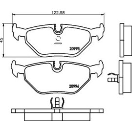 Гальмові колодки Pagid t1027