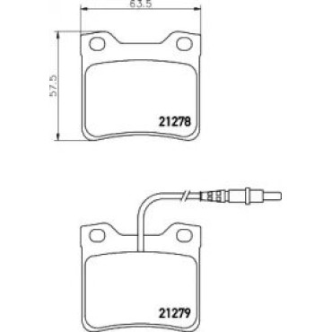 Гальмові колодки Pagid t1038