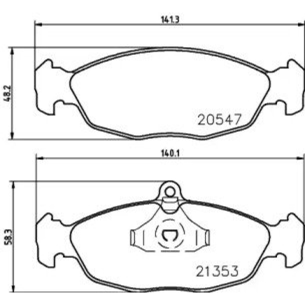 Гальмові колодки Pagid t1045