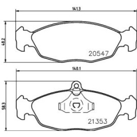 Гальмові колодки Pagid t1045