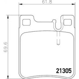 Гальмові колодки Pagid t1050