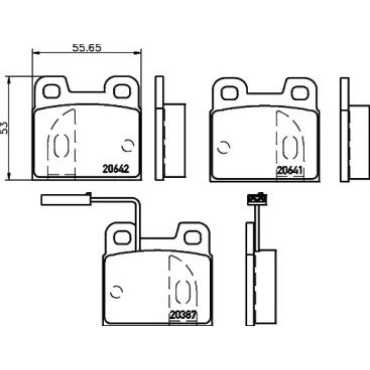 Тормозные колодки дисковые Pagid t1056