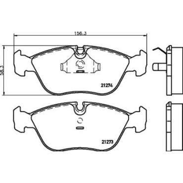 Тормозные колодки Pagid t1078