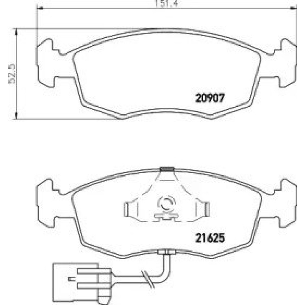 Тормозные колодки дисковые Pagid t1080