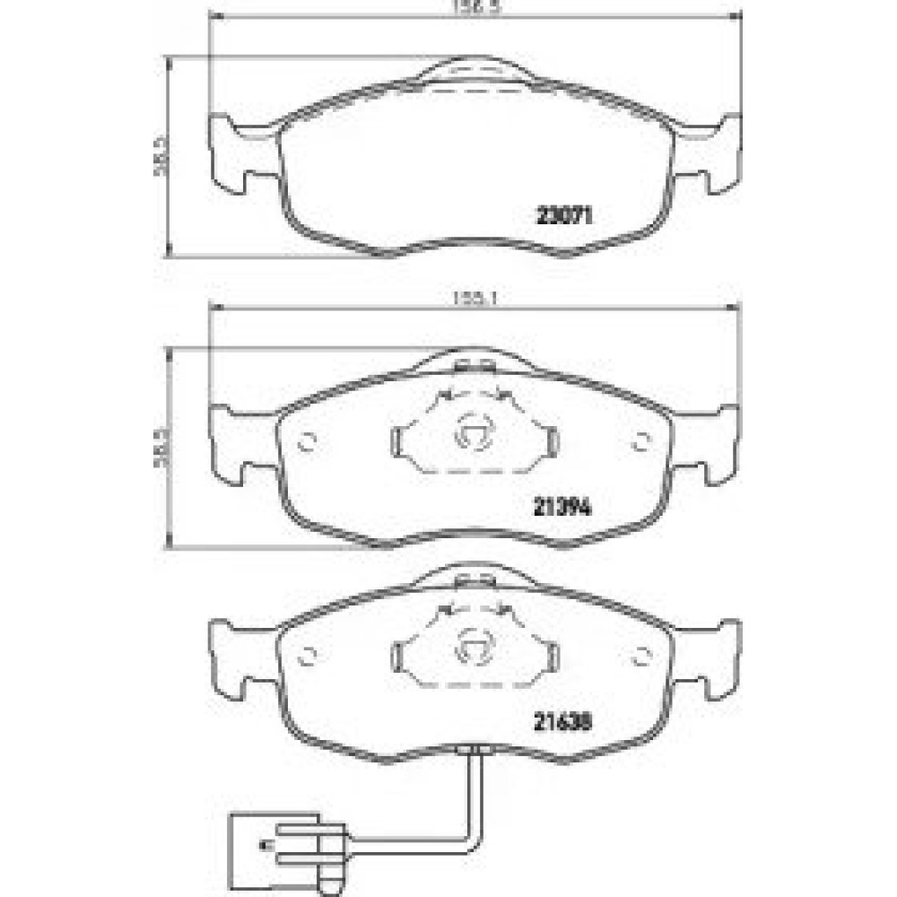 Тормозные колодки дисковые Pagid t1081