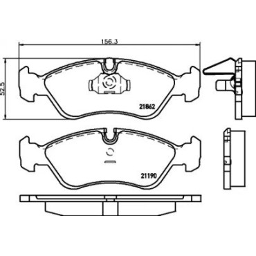 Гальмові колодки Pagid t1082