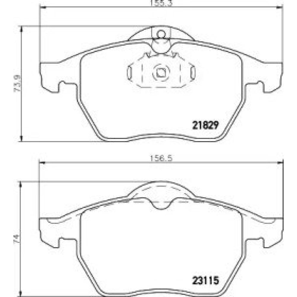 Гальмові колодки Pagid t1085
