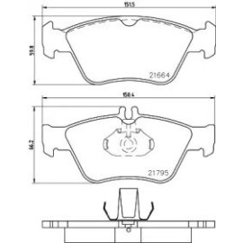 Гальмові колодки Pagid t1091