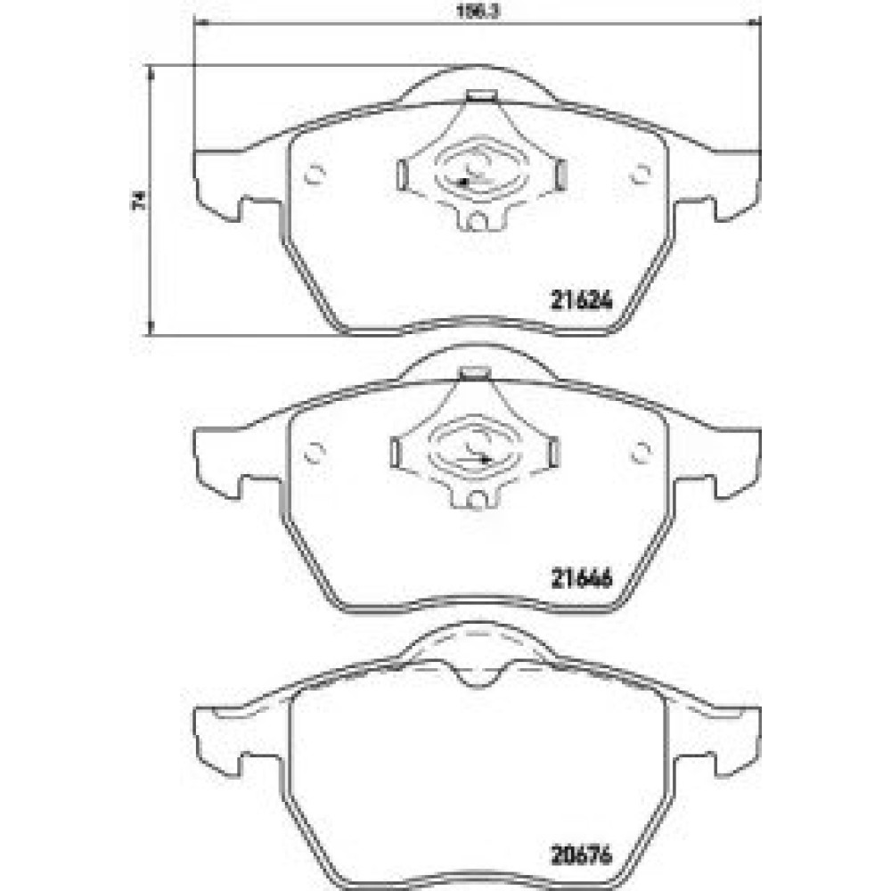 Гальмові колодки Pagid t1093