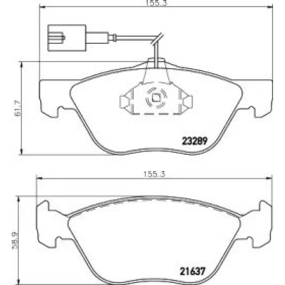 Гальмові колодки Pagid t1099