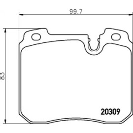 Тормозные колодки Pagid t1115